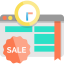 E-commerce and shopping elements icon 64x64